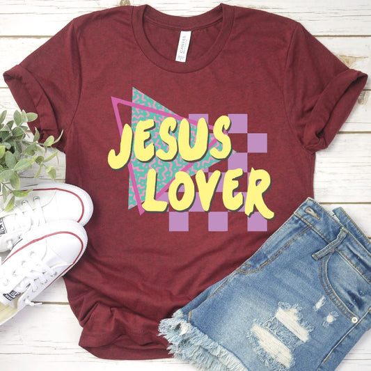 Jesus Lover Shirt T-shirt Lord is Light Red S