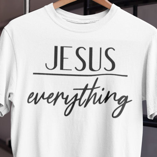 Jesus Over Everything Shirt T-shirt teelaunch White S
