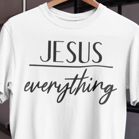 Jesus Over Everything Shirt T-shirt teelaunch White S 