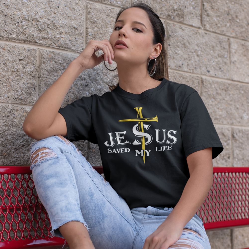 Jesus Saved My Life Shirt T-shirt teelaunch 