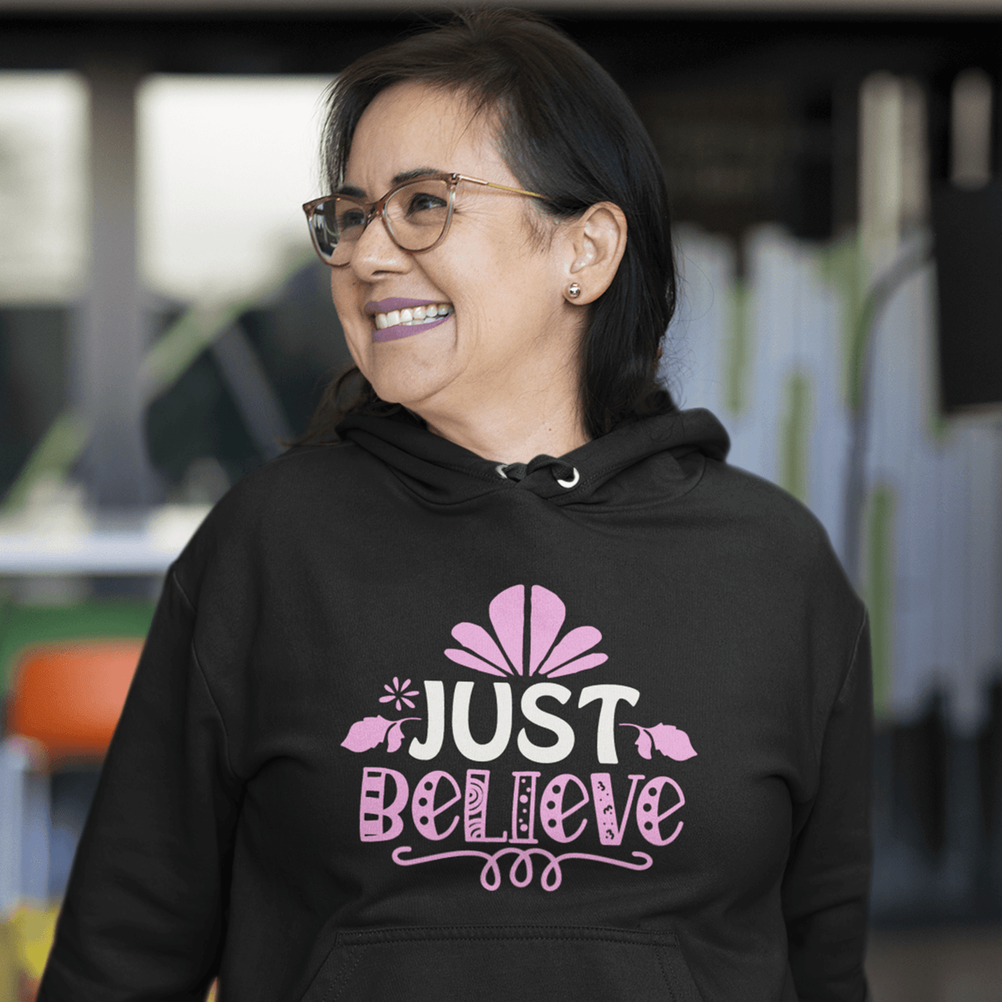 Just Believe Women's Hoodie Heavy Sweatshirt