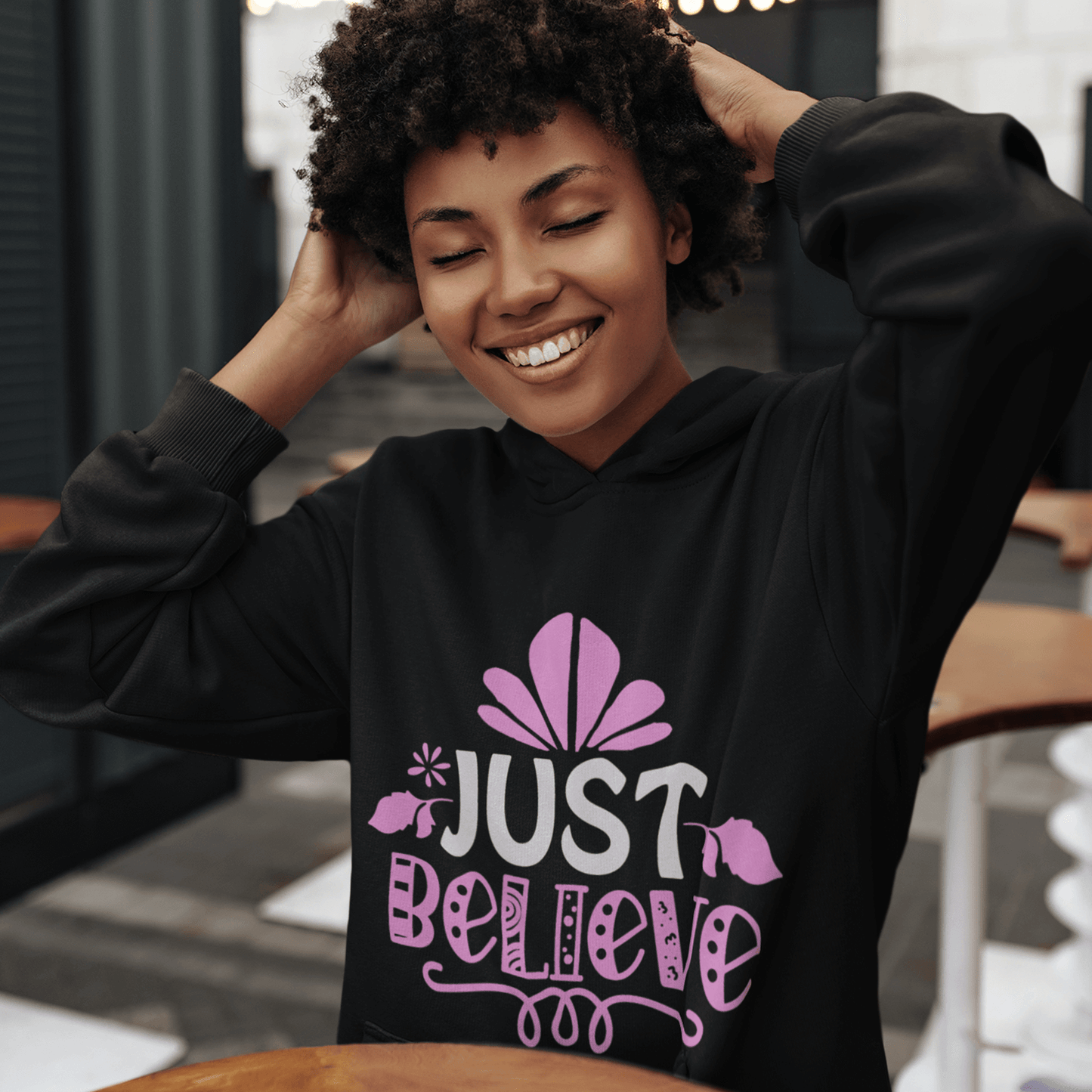 Just Believe Women's Hoodie Heavy Sweatshirt