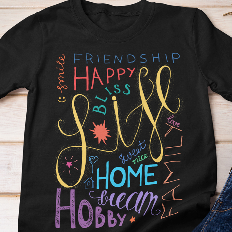 Life Handwritten Motivational Shirt