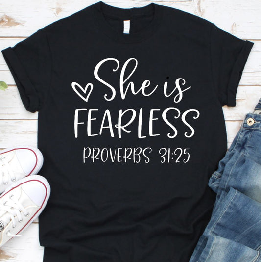 She is Fearless Shirt T-shirt teelaunch Black S