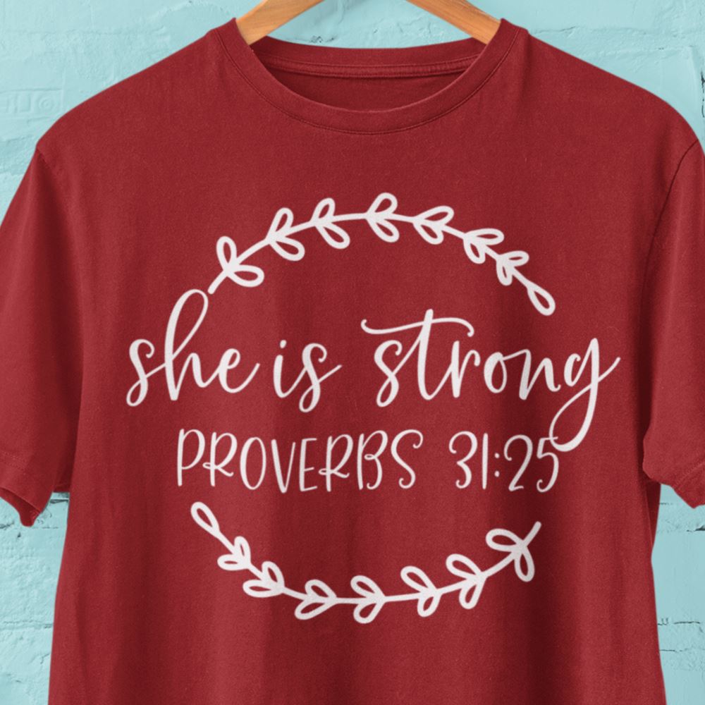 She is Strong Shirt T-shirt teelaunch Red S