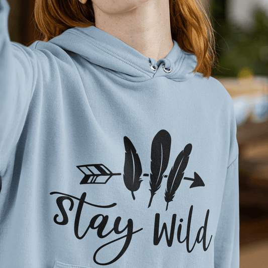 Stay Wild Women's Hoodie Heavy Sweatshirt