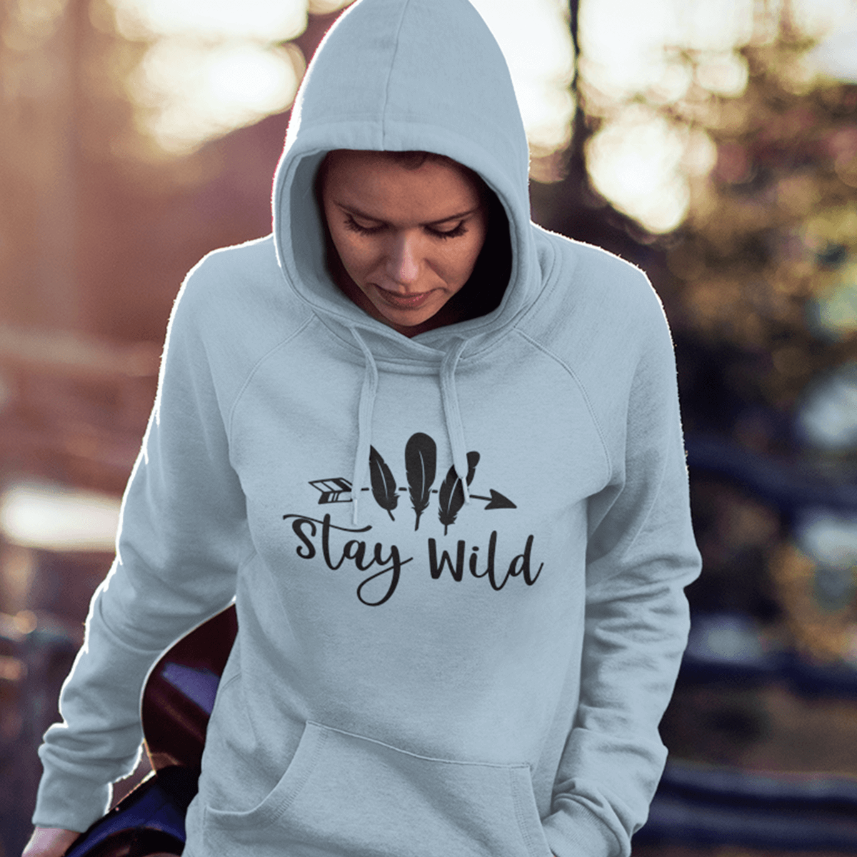 Stay Wild Women's Hoodie Heavy Sweatshirt