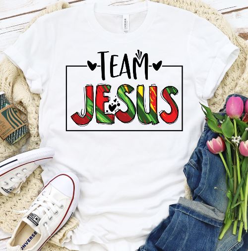 Team Jesus Shirt T-shirt Lord is Light White S 