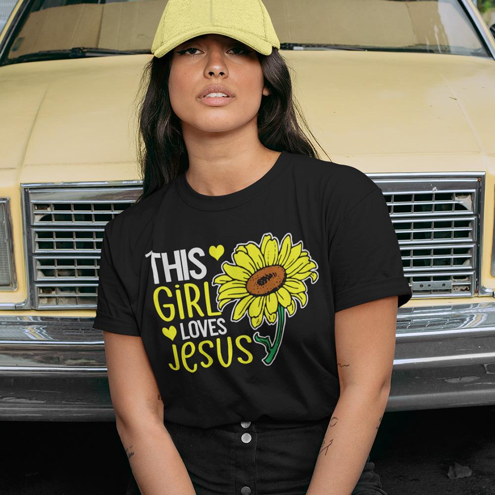 This Girl Loves Jesus Shirt T-shirt Lord is Light