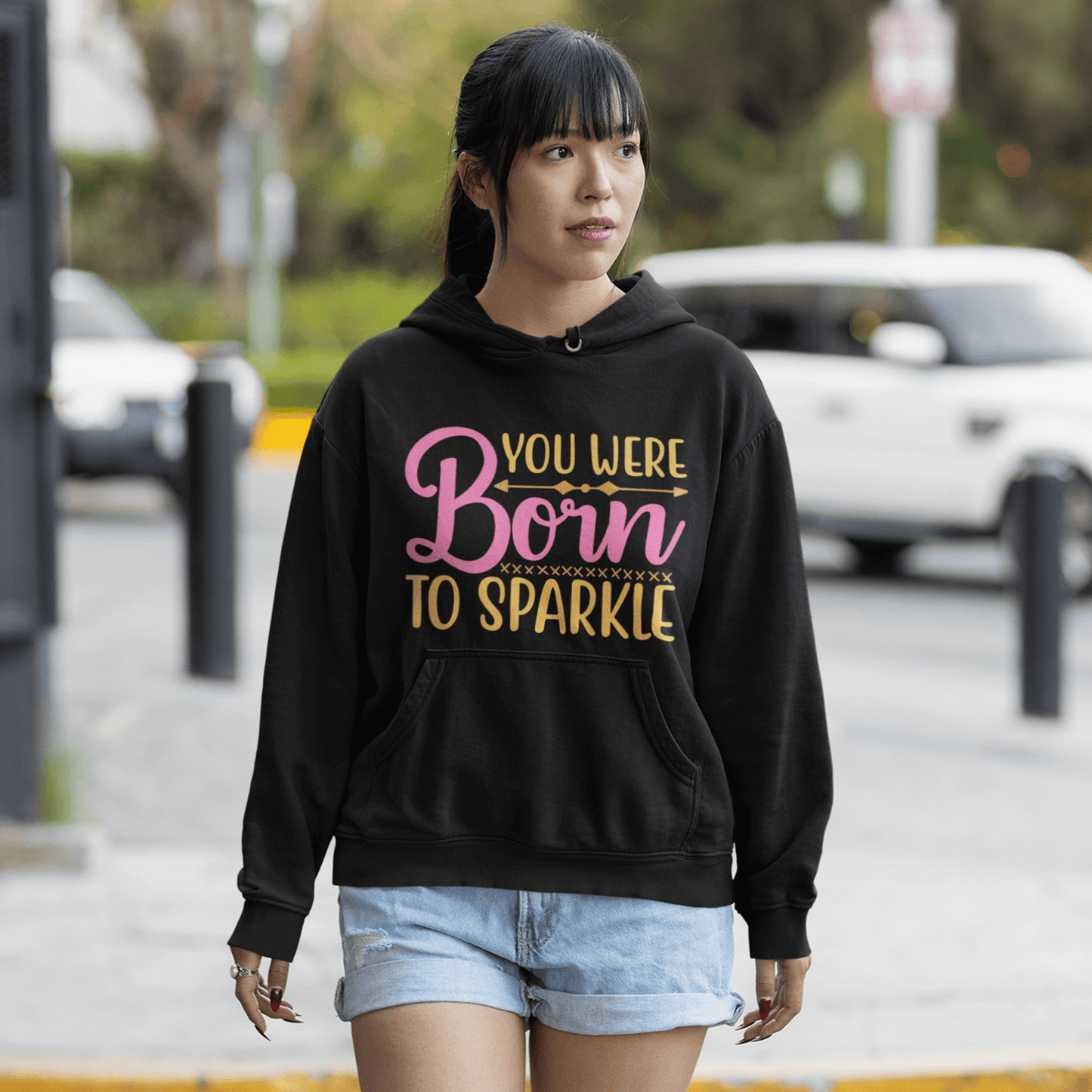 You Were Born To Sparkle Women's Hoodie Heavy Sweatshirt