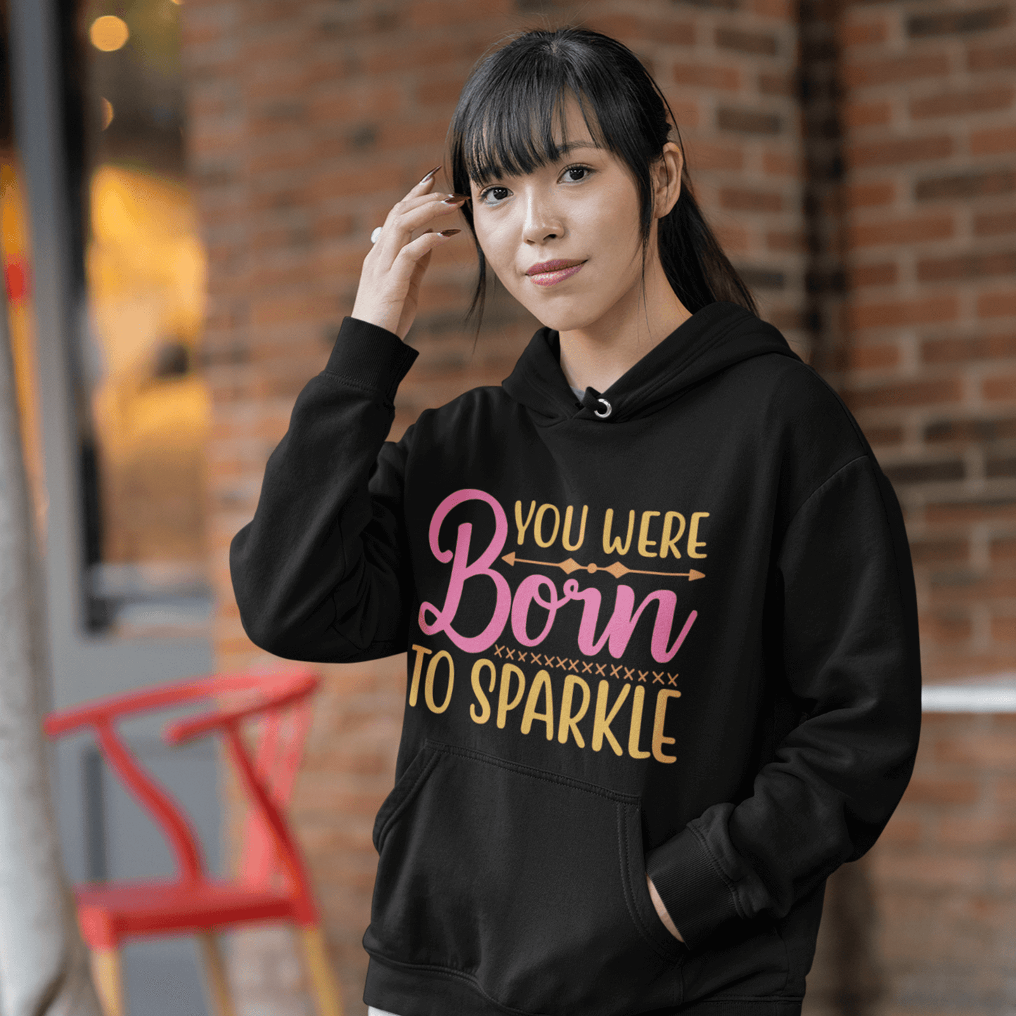 You Were Born To Sparkle Women's Hoodie Heavy Sweatshirt