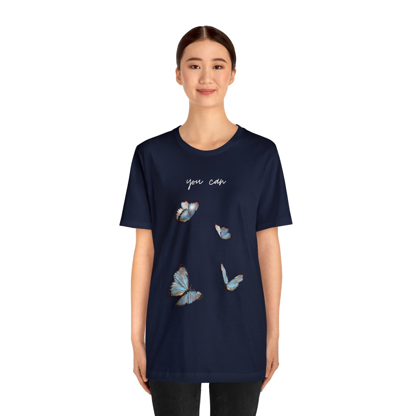 You Can Cursive Butterfly Shirt