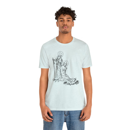 Baby Jesus, Mary, & Joseph Illustration Shirt