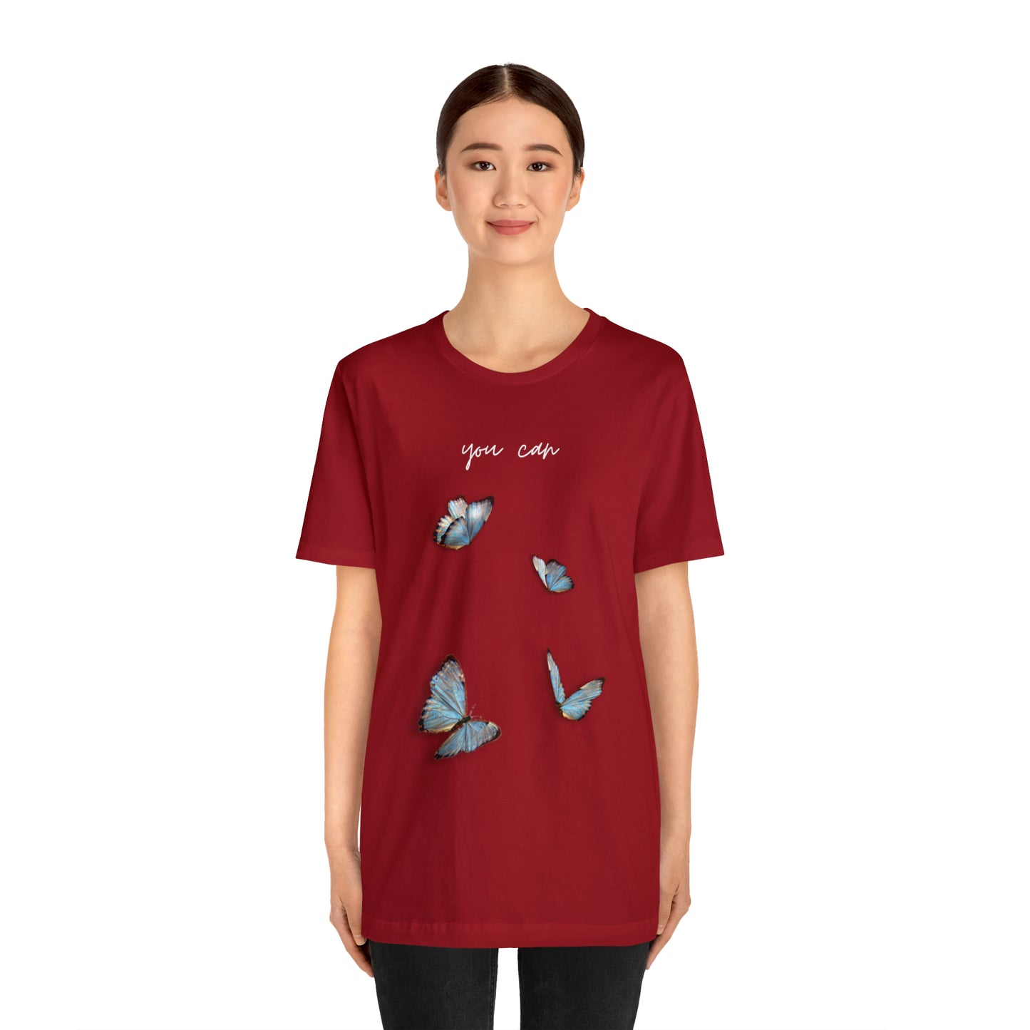 You Can Cursive Butterfly Shirt