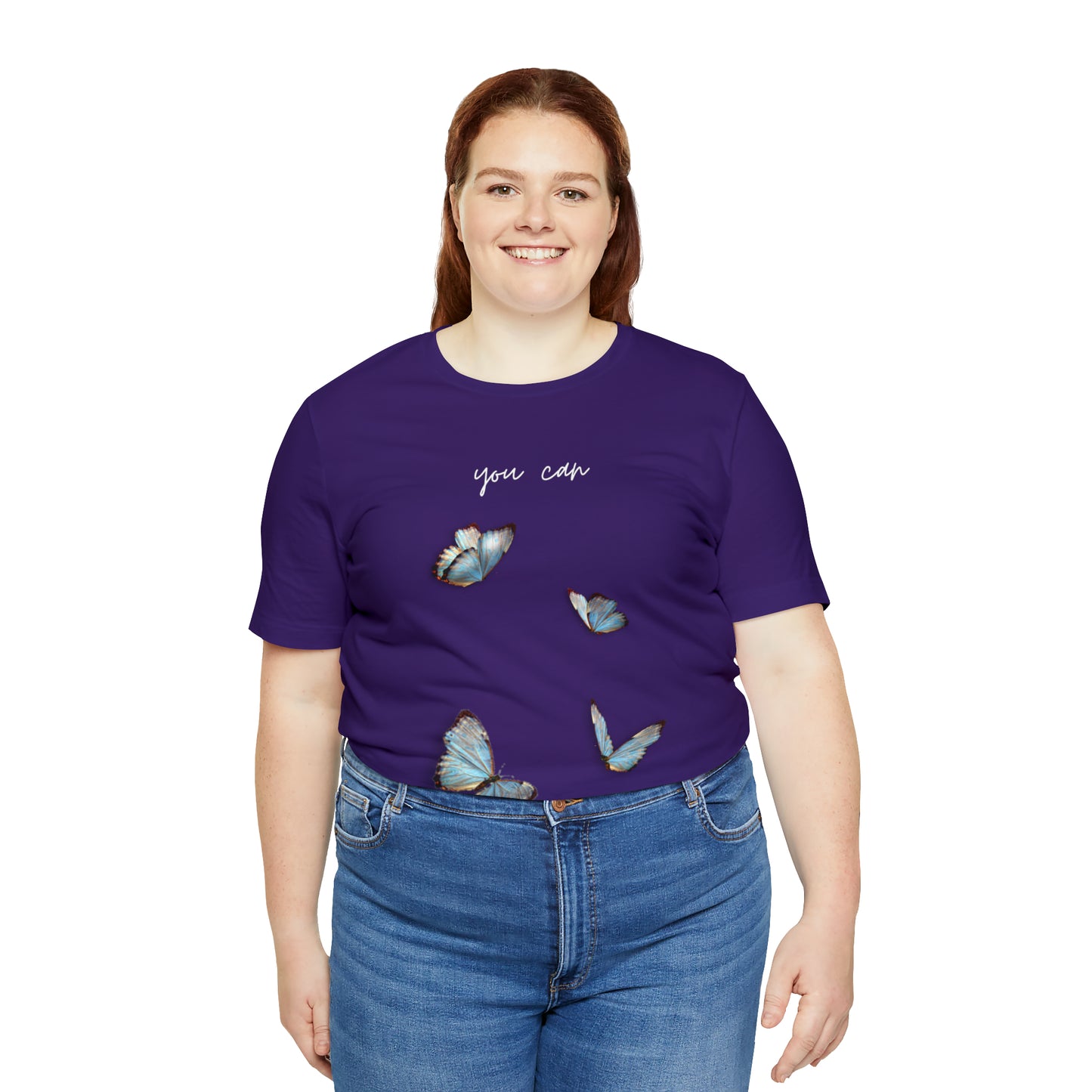 You Can Cursive Butterfly Shirt