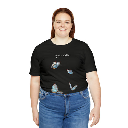 You Can Cursive Butterfly Shirt