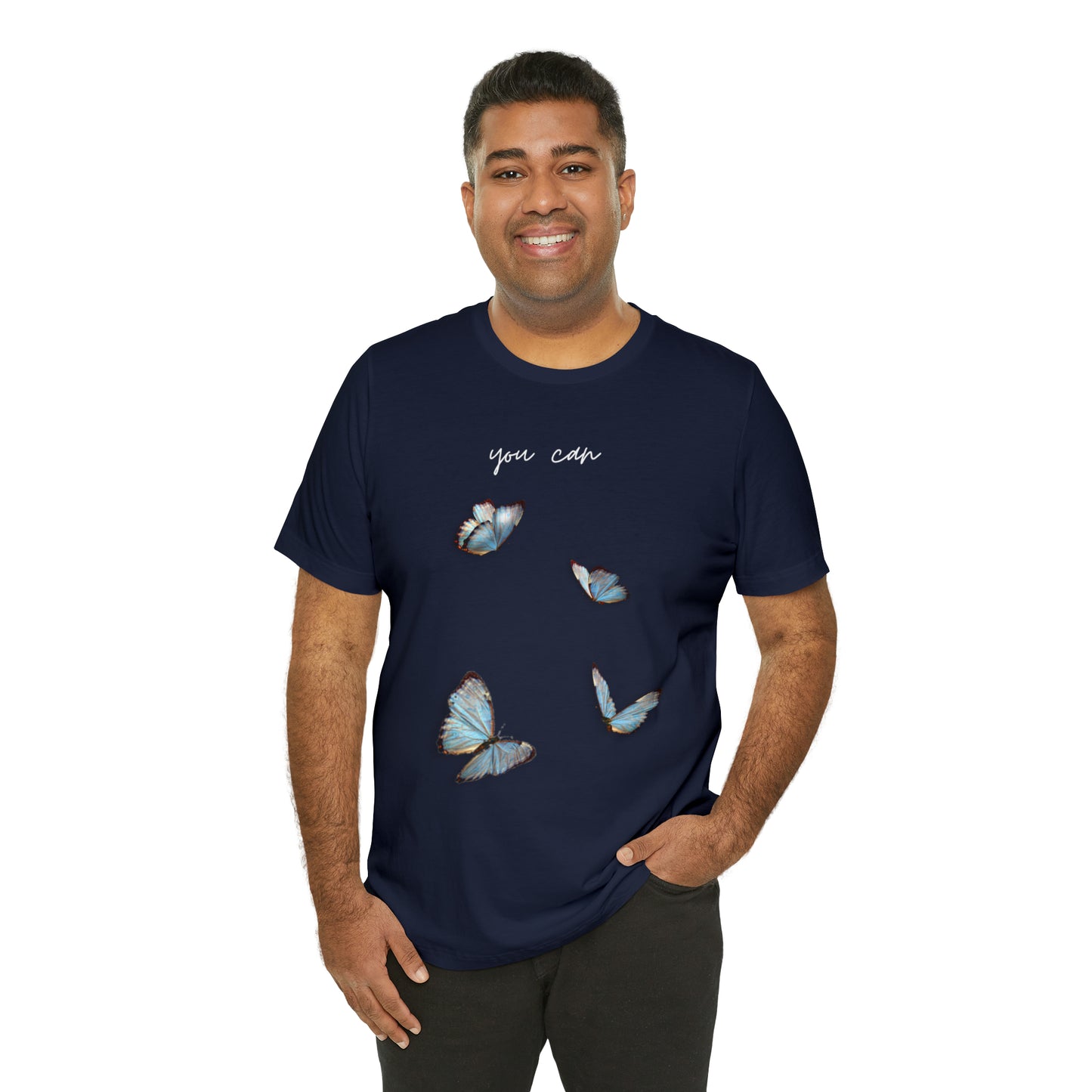 You Can Cursive Butterfly Shirt