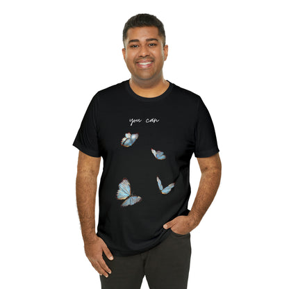 You Can Cursive Butterfly Shirt