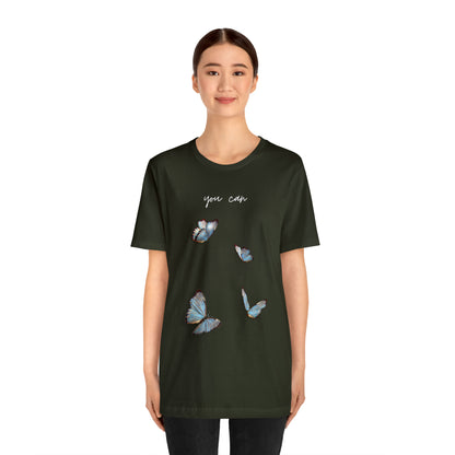 You Can Cursive Butterfly Shirt