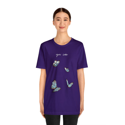 You Can Cursive Butterfly Shirt