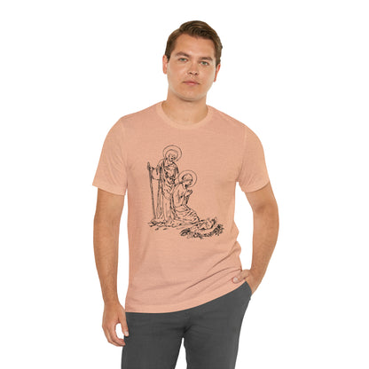 Baby Jesus, Mary, & Joseph Illustration Shirt