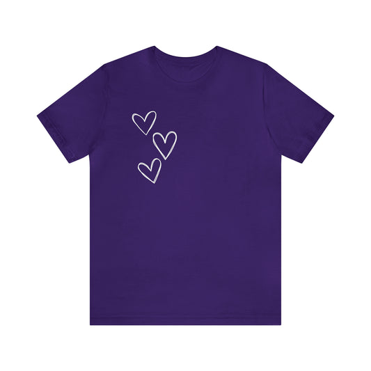 3 Hearts Simple Shirt