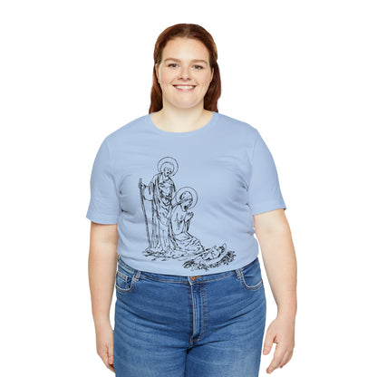 Baby Jesus, Mary, & Joseph Illustration Shirt