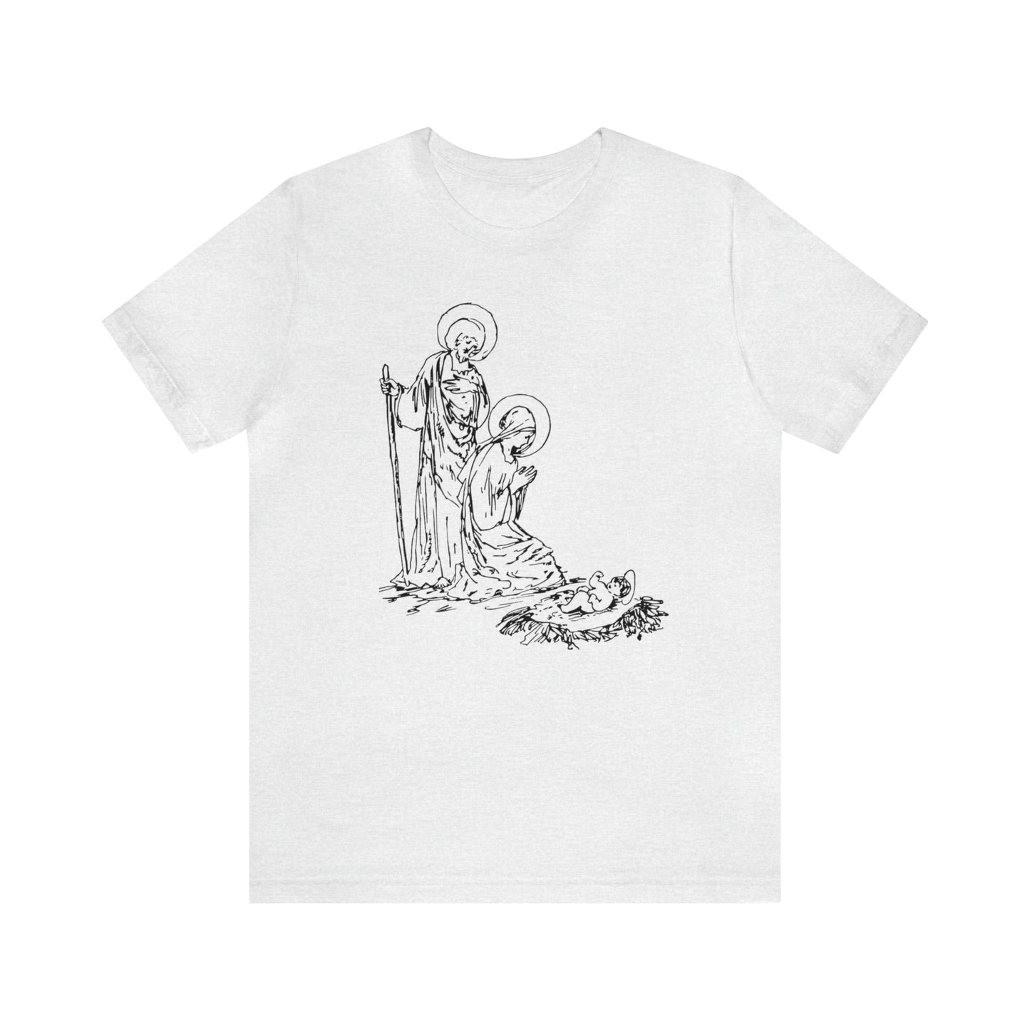 Baby Jesus, Mary, & Joseph Illustration Shirt