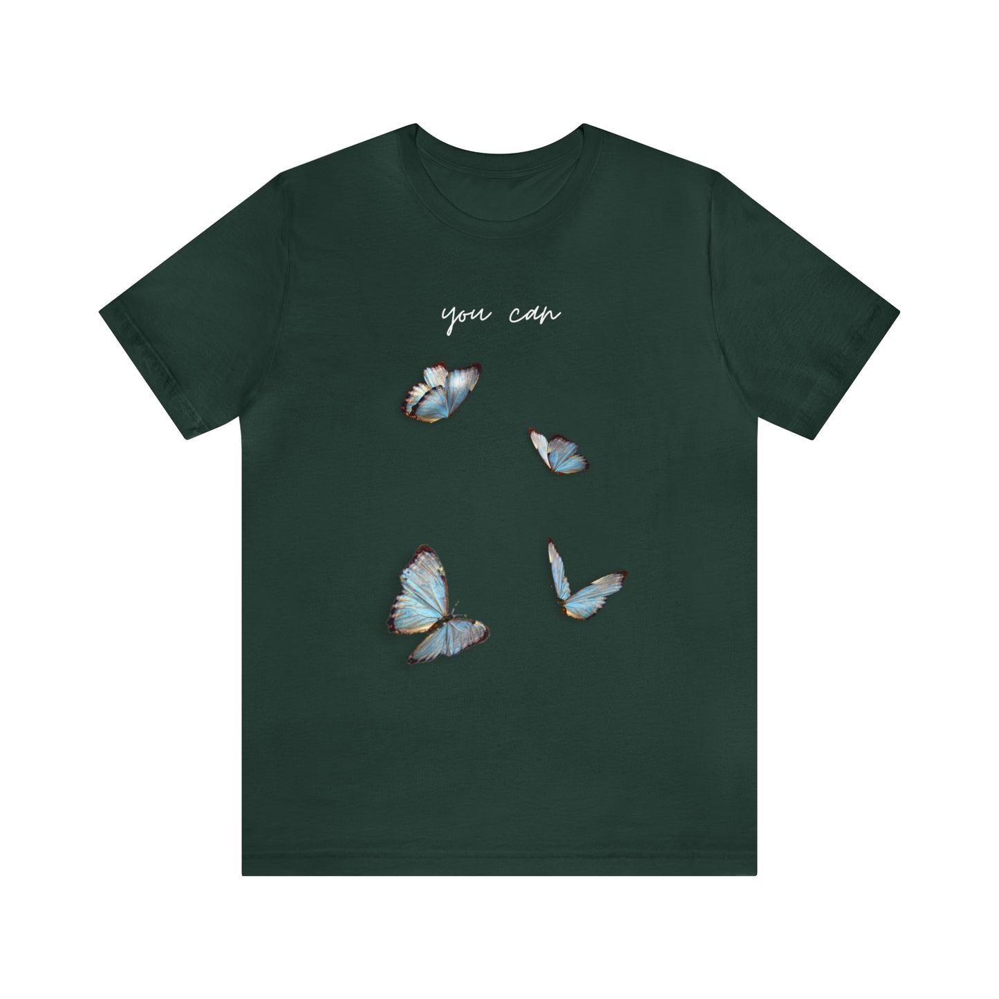 You Can Cursive Butterfly Shirt