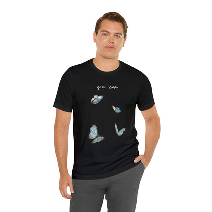 You Can Cursive Butterfly Shirt