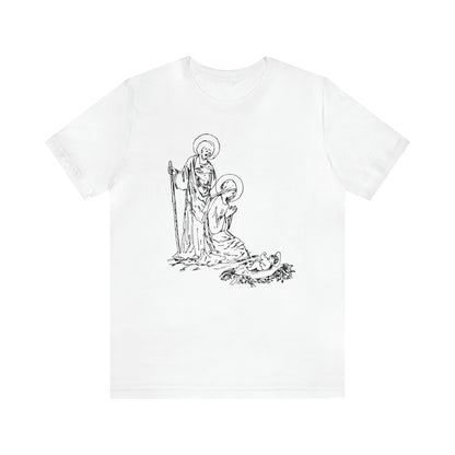 Baby Jesus, Mary, & Joseph Illustration Shirt