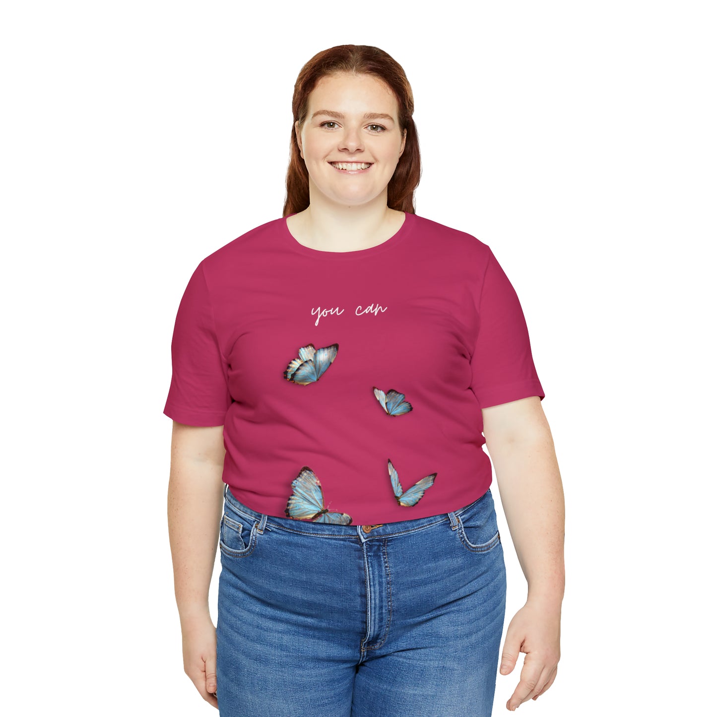 You Can Cursive Butterfly Shirt