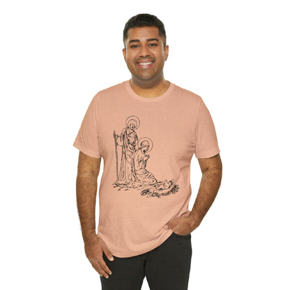 Baby Jesus, Mary, & Joseph Illustration Shirt