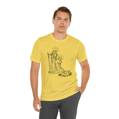 Baby Jesus, Mary, & Joseph Illustration Shirt