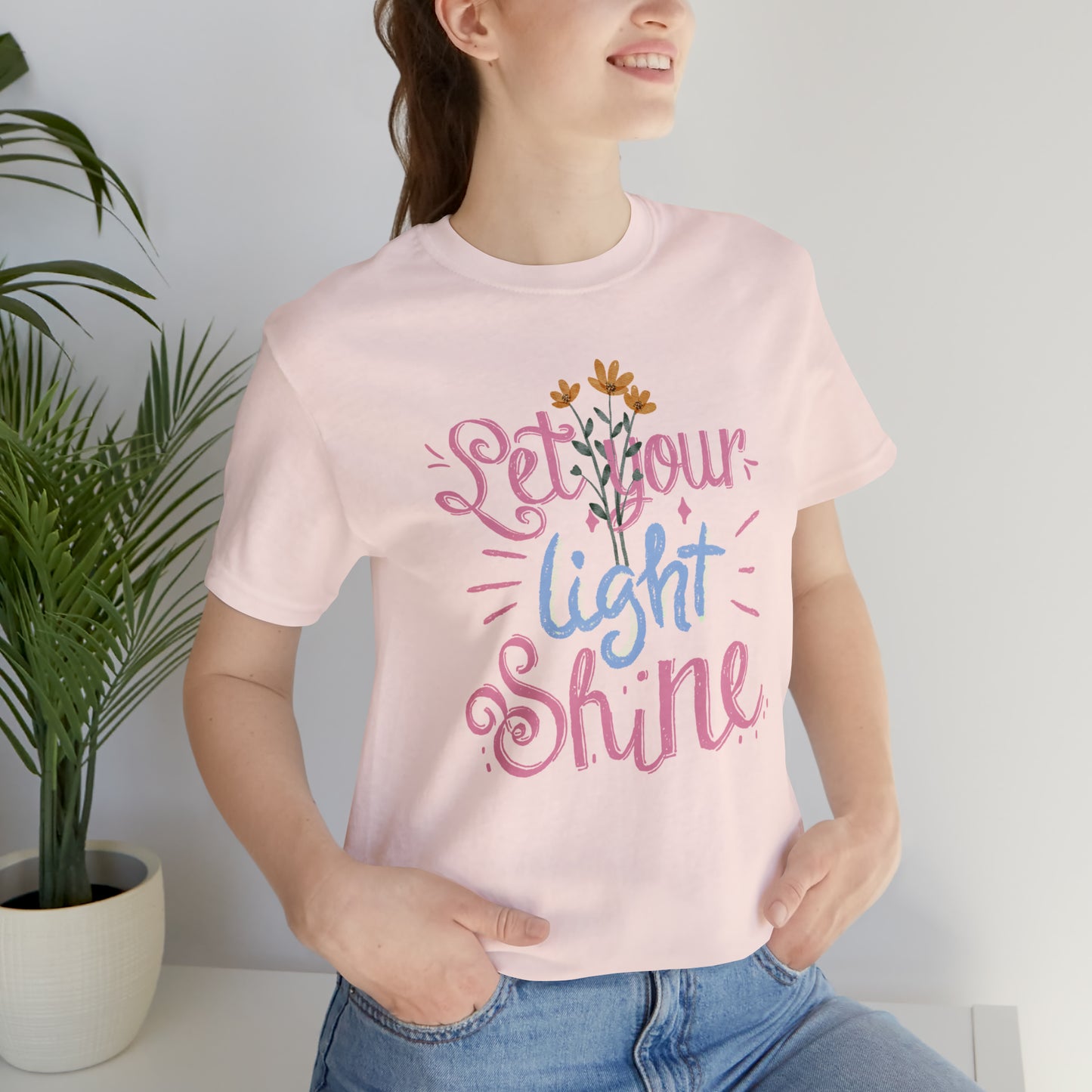 Let Your Light Shine Flower Shirt