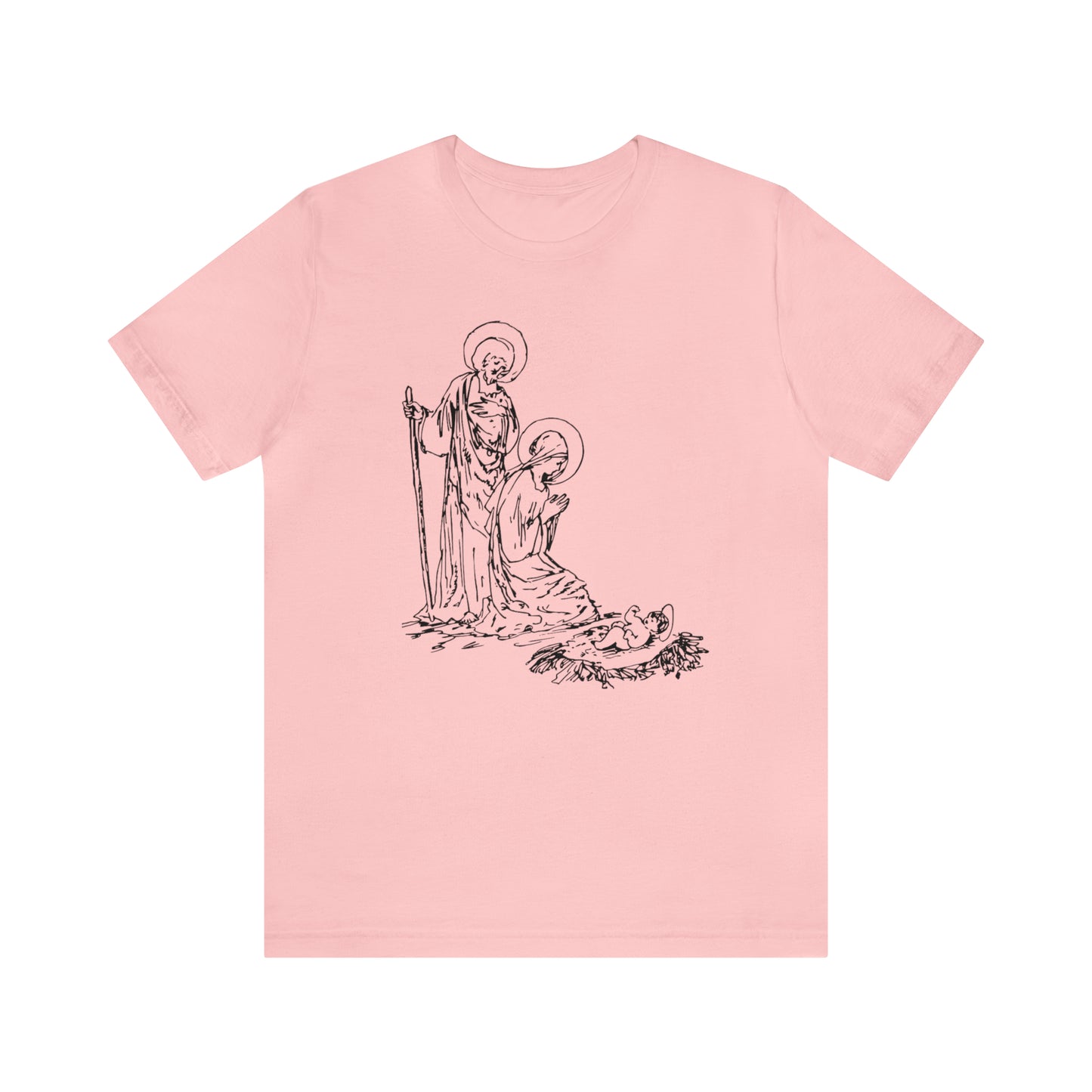 Baby Jesus, Mary, & Joseph Illustration Shirt