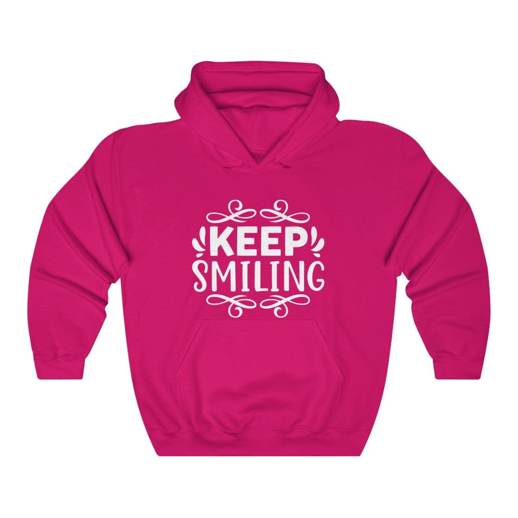 Keep Smiling Women s Hoodie Heavy Sweatshirt