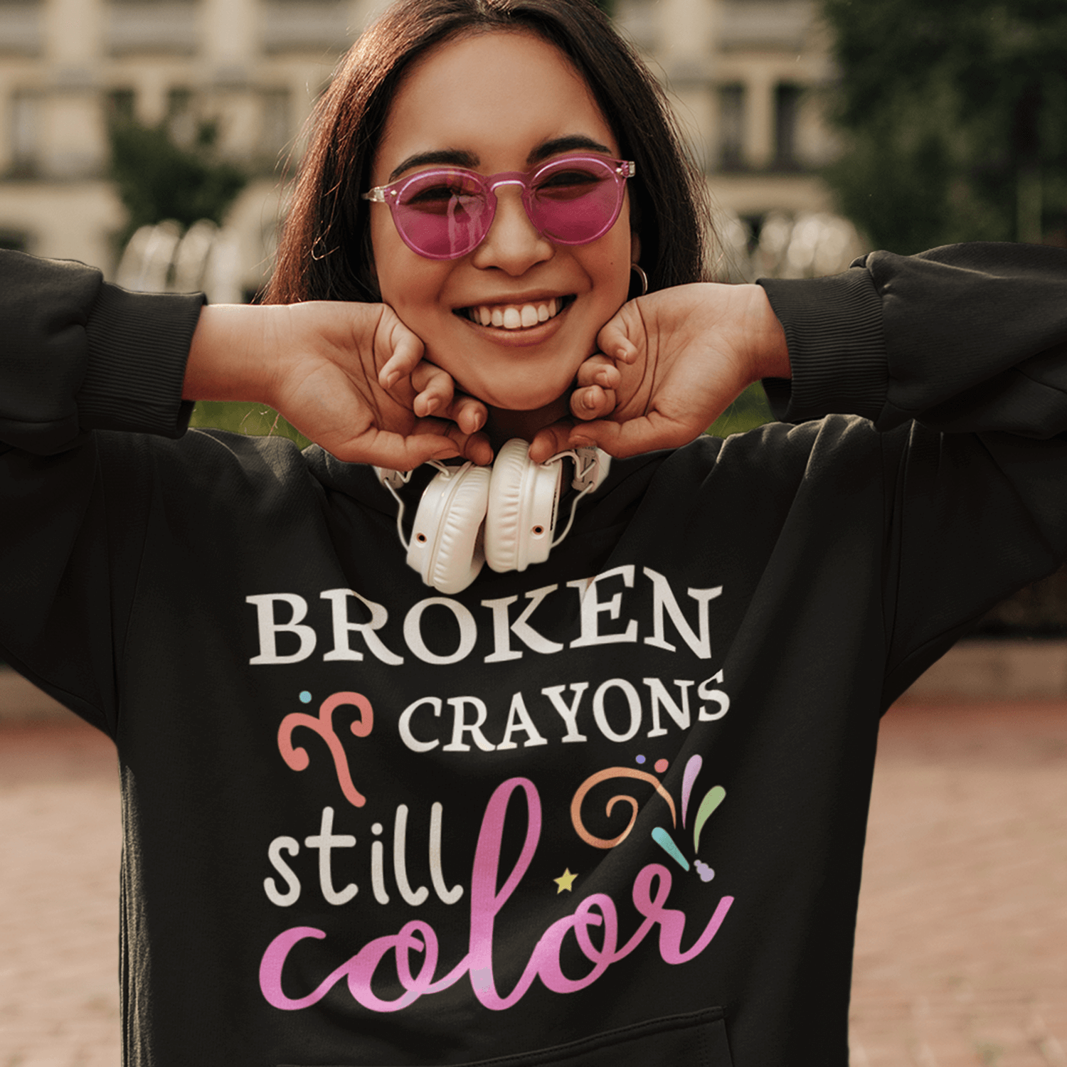 Broken Crayons Still Color Women s Hoodie Heavy Sweatshirt