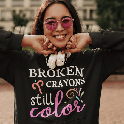 Broken Crayons Still Color Women's Hoodie Heavy Sweatshirt
