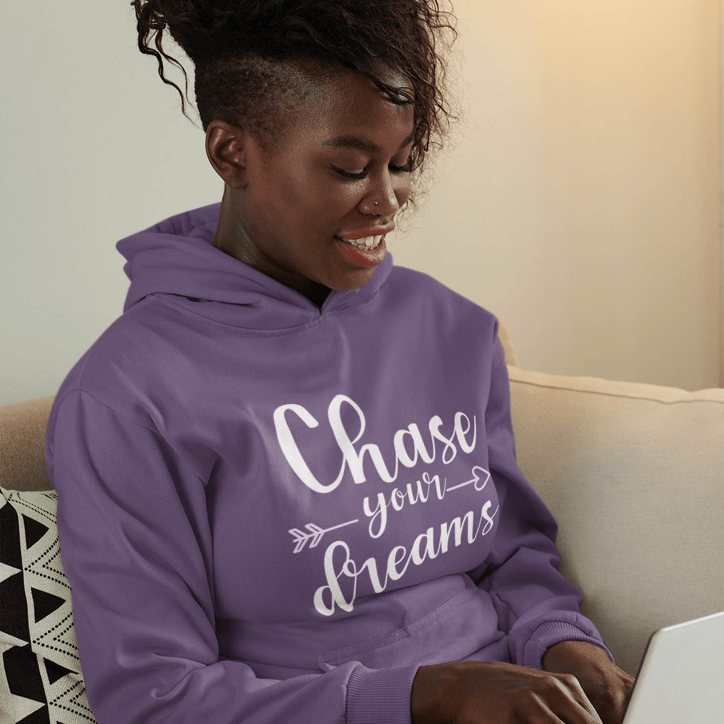 Chase Your Dreams Women's Hoodie Heavy Sweatshirt