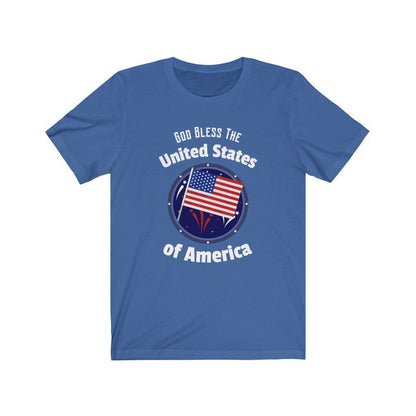 God Bless the United States of America Shirt T-Shirt Printify True Royal XS 