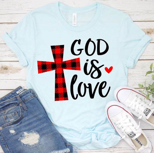 God is Love Shirt T-shirt teelaunch Ice Blue S