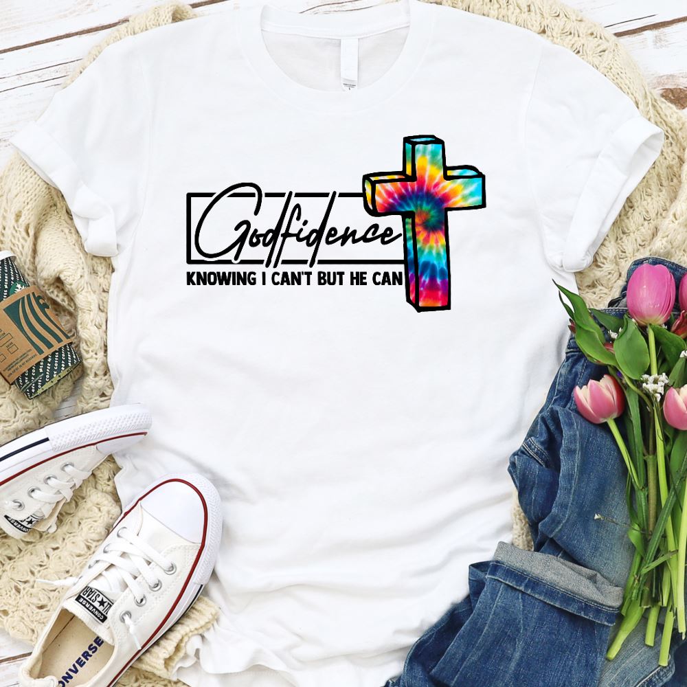 Godfidence Shirt T-shirt Lord is Light White S 