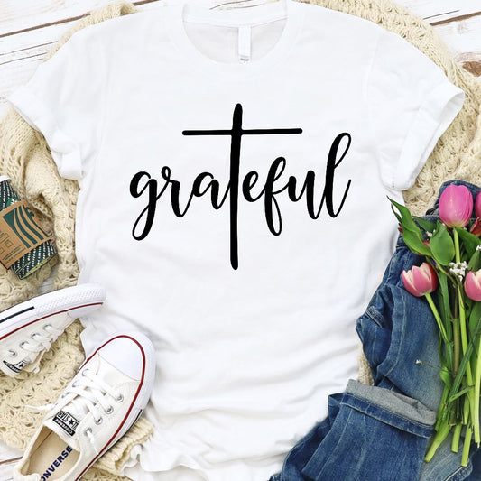 Grateful Shirt T-shirt Lord is Light White S