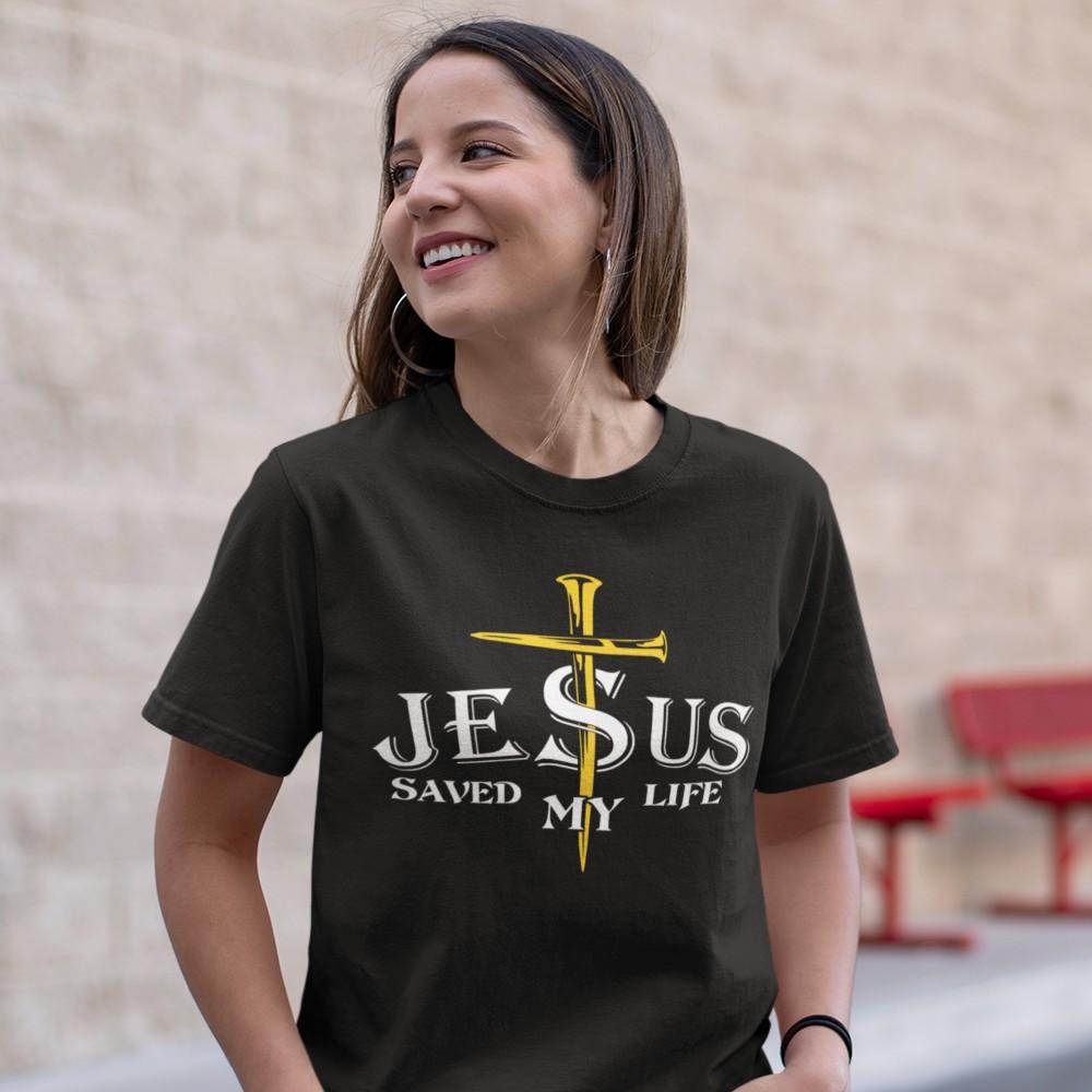 Jesus Saved My Life Shirt T-shirt teelaunch 