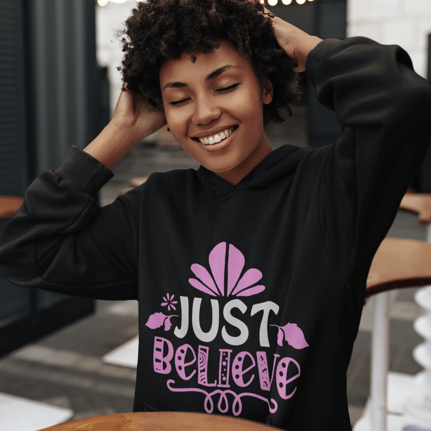 Believe sweatshirt sale